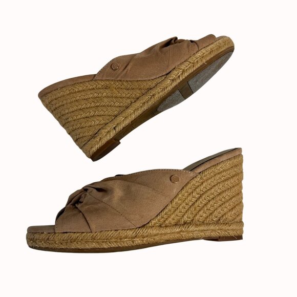 Circus Sam Edelman Bea Espadrille Wedge Bea Sandals Size 7.5 Beige Knot Summer - Picture 4 of 14